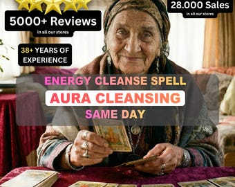 Energy Cleanse Spell, Aura Cleansing, Evil Eye Protection, Same Day