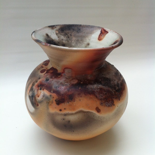 Pit Fired Vase - Handmade Pottery Fired with Natural Elements