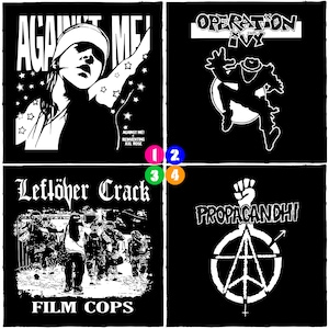 Punk Patch DIY Metal Crust  Doom Canvas Sew-On Patch for Battle Vest Jacket Backpack Jeans PAT27