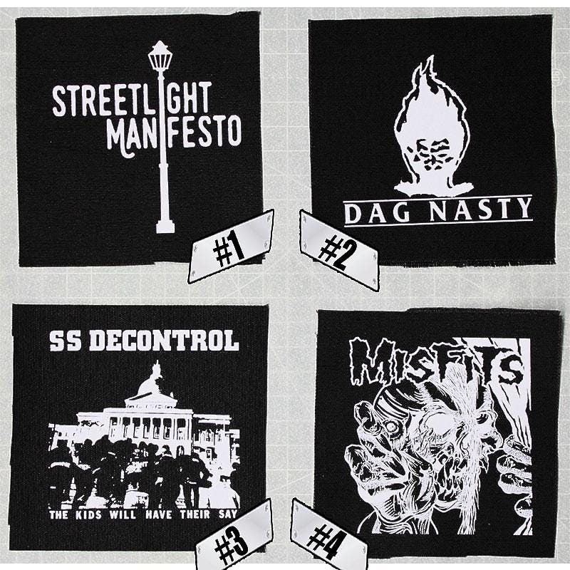Punk Patch DIY Metal Crust Ska Doom Canvas Sew-on Patch for Battle Vest ...