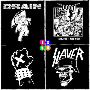 Punk Patch DIY Thrash Metal Crust Doom Straight Edge Hardcore Punk Canvas Sew-On Patch for Battle Vest Jacket Backpack Jeans PAT52