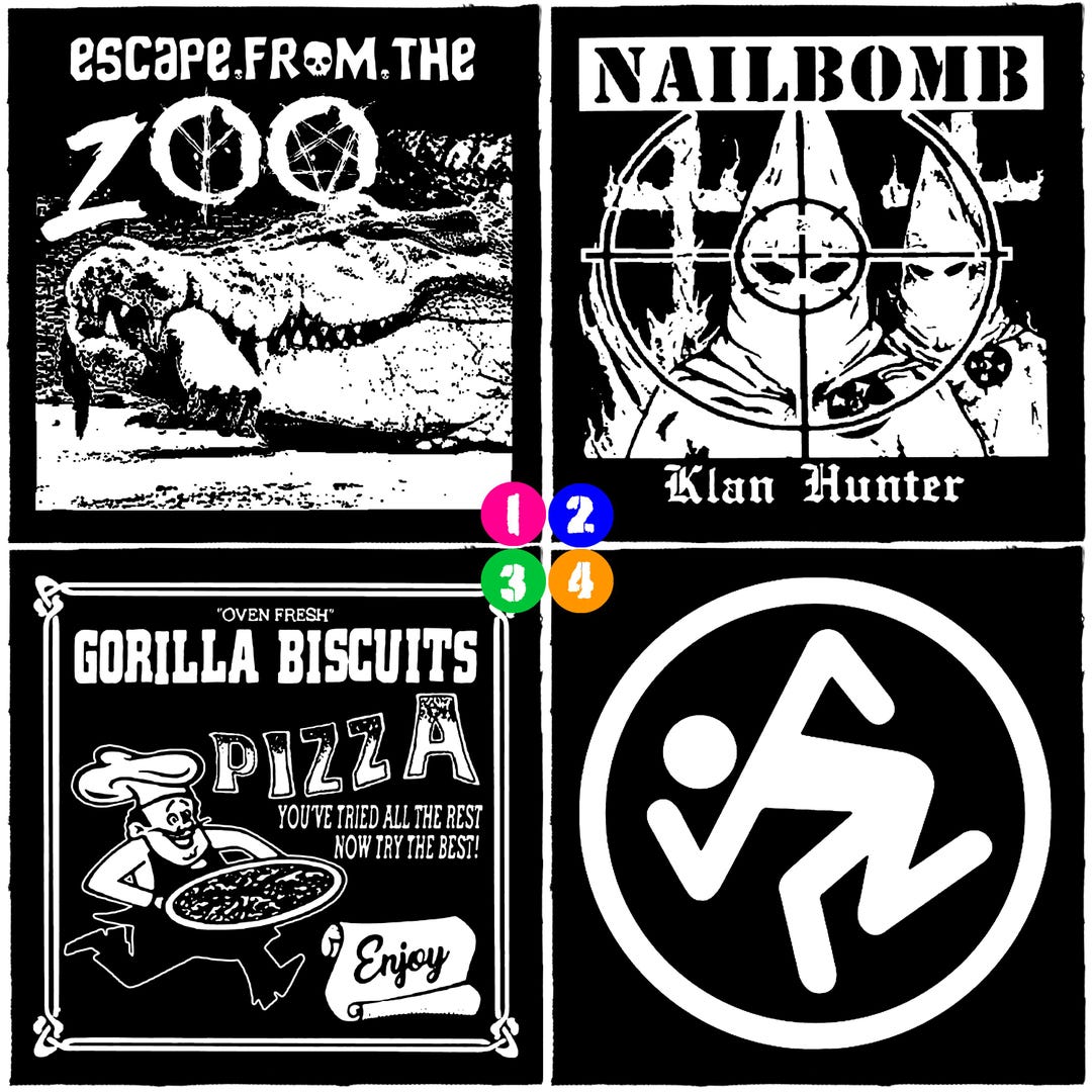 Punk Band Patch DIY Thrash Metal Crust Doom Ska Straight Edge NYHC ...