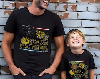 Star Wars Dad Shirt, Custom Father's Day Shirt with Kids T-Shirt, I Am Their Father Custom Tee, Best Dad Ever Gift Shirt