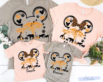 PNG personalizado de Disney Safari para familias (descarga digital)