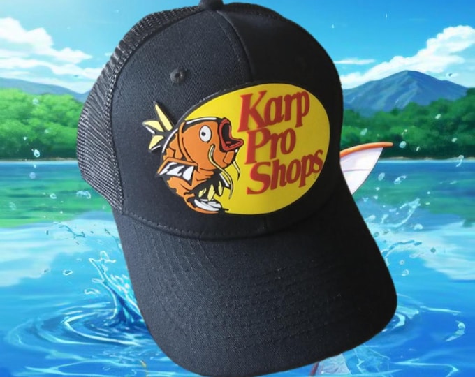 Featured listing image: Custom "Karp Pro Shops" Trucker Hat. One Size Fits All. Also Available In Dark Green, Camouflage And Many Other Colors!!
