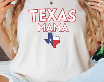 T-shirt Texas Mama, T-shirt Lone Star State, Chemise maman du Sud, Cadeau pour amoureux du Texas, Cadeau pour maman texane, T-shirt vintage Texas, T-shirt Maman Texas