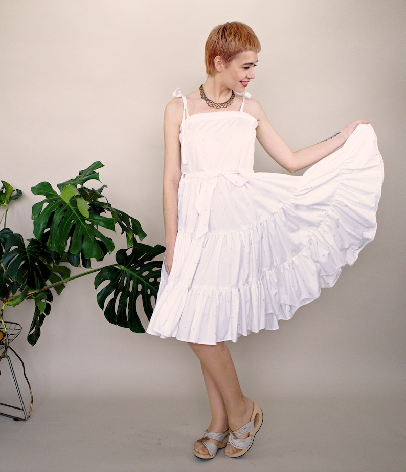 summer cotton wedding dresses Cotton White Wedding Dress
