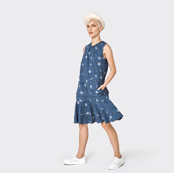 floral dress knee length