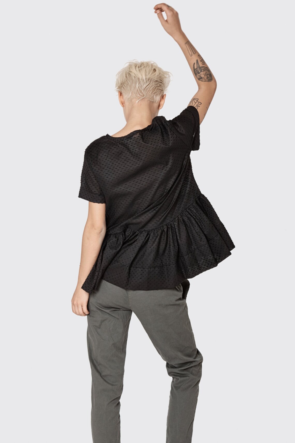 Women Pants Gray Pants Plus Size Clothing Women Trousers Etsy