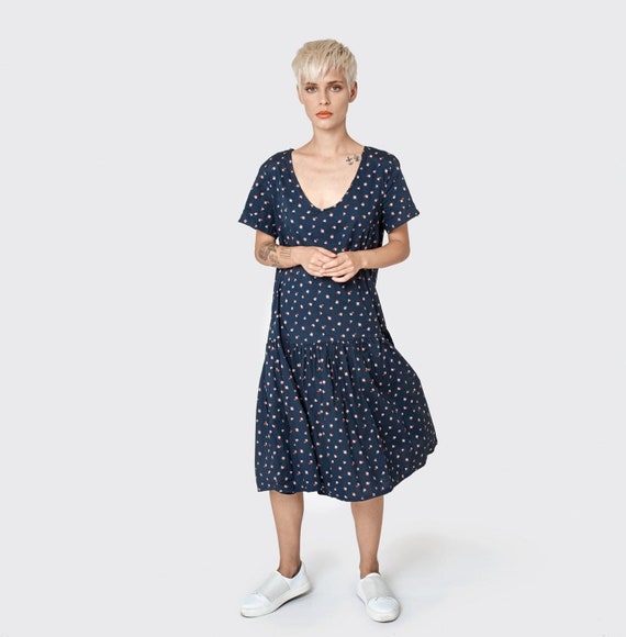 second female polka dot dress