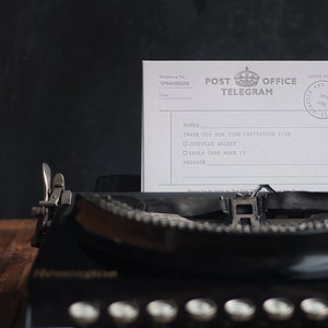 Vintage Telegram Save the Date - SAMPLE