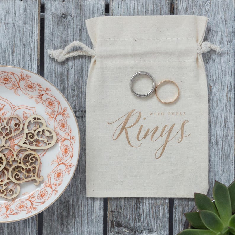 Boho Wedding Ring Bearer Bag, ring pillow alternative image 3