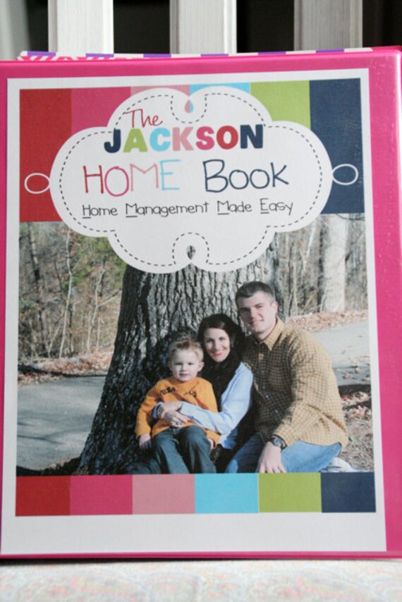 Items similar to Printable Personalized HOME Book (Personalized Cover ...