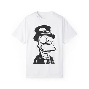 Funny Homer Simpson uniseks T-shirt, cartoon T-shirt, cadeau voor Simpsons-fans, comfortabele dagelijkse kleding, casual outfit