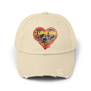 Distressed Cap, Mickey Mouse Gift, Cartoon Lover Hat, Unisex Baseball Cap, Gift for Him, Gift for Her