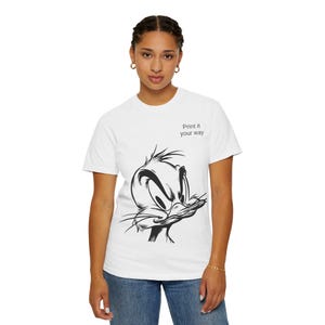 Camiseta de dibujos animados: regalo divertido para fans, estilo moderno, para uso diario, diseño único, ideal para cumpleaños.