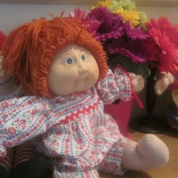 CABBAGE PATCH  REDHEAD CoLLECTIBLE  22 inch  1983 Xavier Roberts signature birthmark