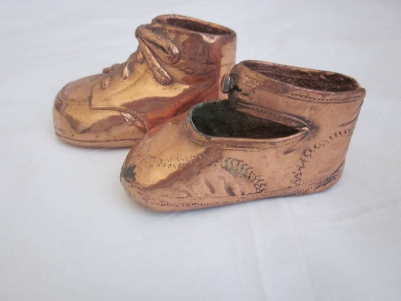 COPPER BABY SHOES Twin Boy and Girl Collectible Keepsake Etsy