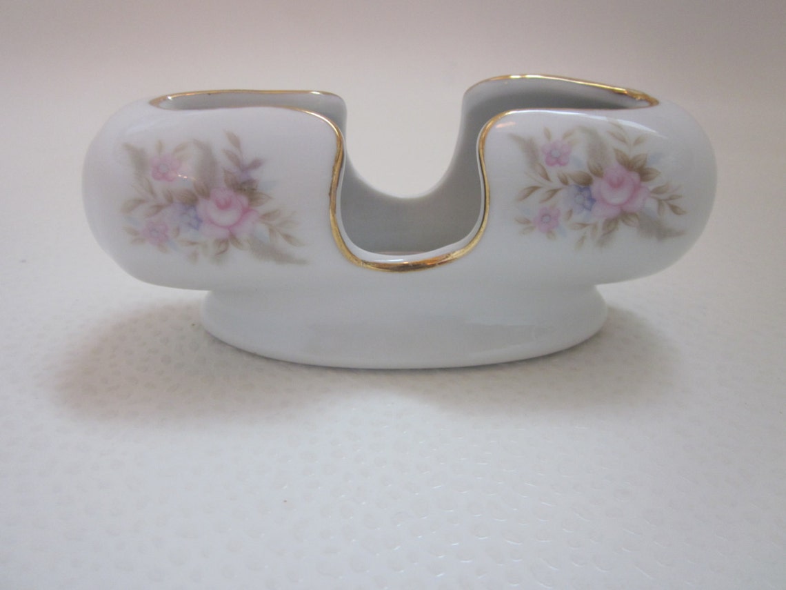 LEFTON Porcelain TOOTHPICK HOLDER 6436 Pattern Collectible Etsy