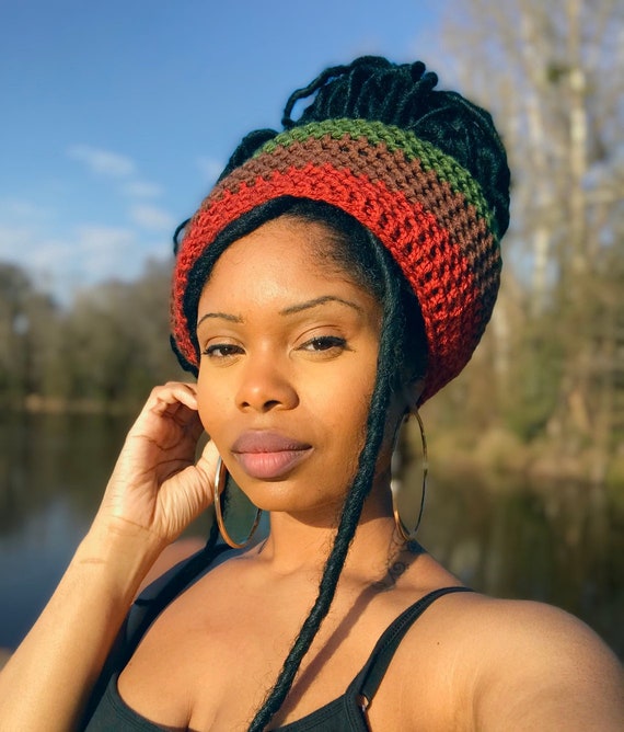 Burnt Orange Brown Olive Green Rasta 