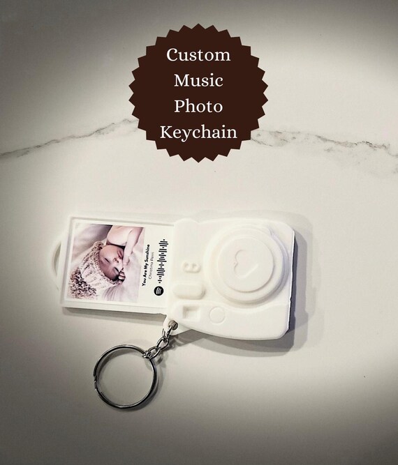 Personalized Music Keychain-name Keyring-3d Printed-keychain-gift