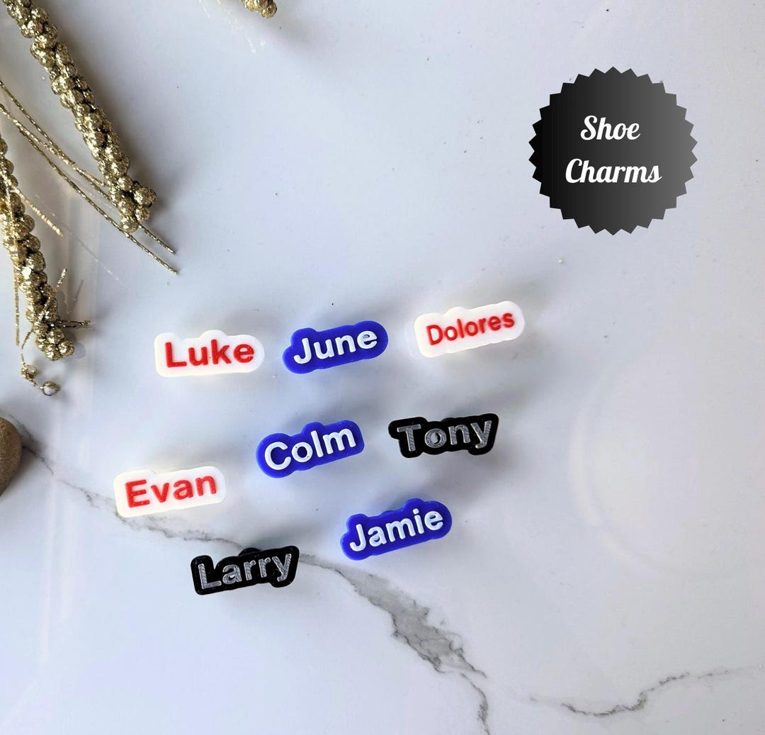 Custom Name Shoe Charm: 3D Printed Clog Shoe Accessory - Etsy