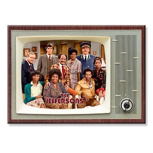 Jeffersons TV Classic Show Retro TV Fridge Magnet