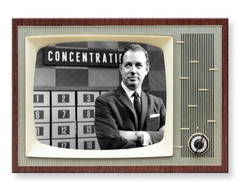 Concentration Classic TV Game Show Retro TV Fridge Magnet