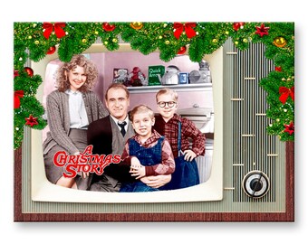A Christmas Story TV Design Fridge Magnet
