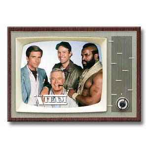 A Team Show Classic TV Show Retro TV Fridge Magnet