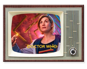 Doctor Who TV Show Fridge Magnet: Retro Classic TV No 13