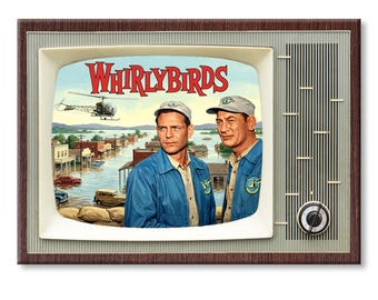 Whirlybirds Classic TV Show Retro TV Fridge Magnet