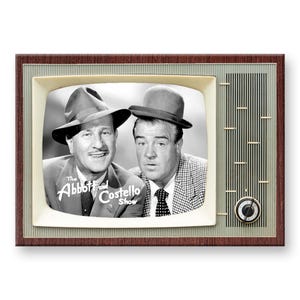 Abbott and Costello Show Classic TV Show Retro TV Fridge Magnet