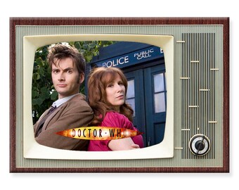 Doctor Who TV Show Fridge Magnet: Retro Classic TV No 10