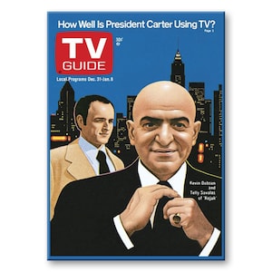 Kojak TV Guide TV Show Retro TV Fridge Magnet