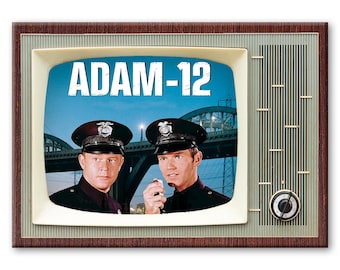 Adam 12 Classic TV Show Retro TV Fridge Magnet
