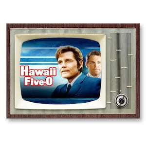 Hawaii 5-0 Classic TV Show Retro TV Fridge Magnet