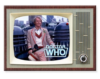 Doctor Who TV Show Fridge Magnet: Retro Classic TV No 5