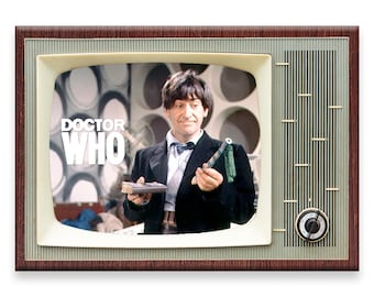 Doctor Who TV Show Fridge Magnet: Retro Classic TV No 2