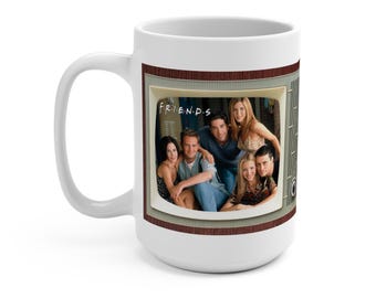 Friends TV Show Tv Retro Design Ceramic Mug 15oz Extra Large