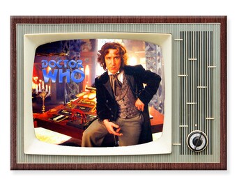 Doctor Who TV Show Fridge Magnet: Retro Classic TV No 8