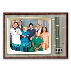 Scrubs Classic TV Show Retro TV Fridge Magnet