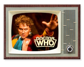Doctor Who TV Show Fridge Magnet: Retro Classic TV No 6