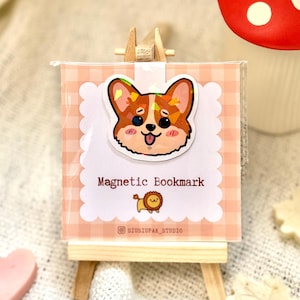 Magnetic Dog Breed Bookmarks, Holographic Magnetic Bookmarker, gift for a reader, petlovers, magnet bookmark, dog breeds, bookmark
