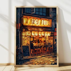 Loja de Ramen no Japão Cartaz de viagem, Arte de parede japonesa, Decoração japonesa, Arte japonesa, Arte de parede para impressão, Impressão japonesa, Impressão digital