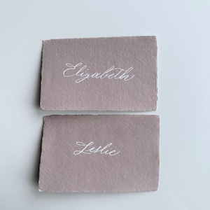 marque-places rose pâle ; Marque-places pour mariages et événements