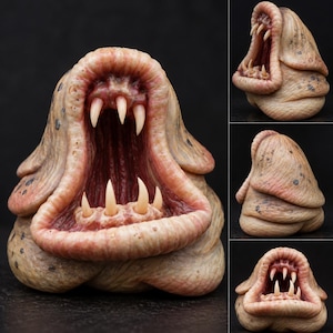 Handmade Clay Monster Sculpture | Cute Handmade Monster Figurine | Unique Polymer Clay Creature | Fantasy Art Collectible | OOAK
