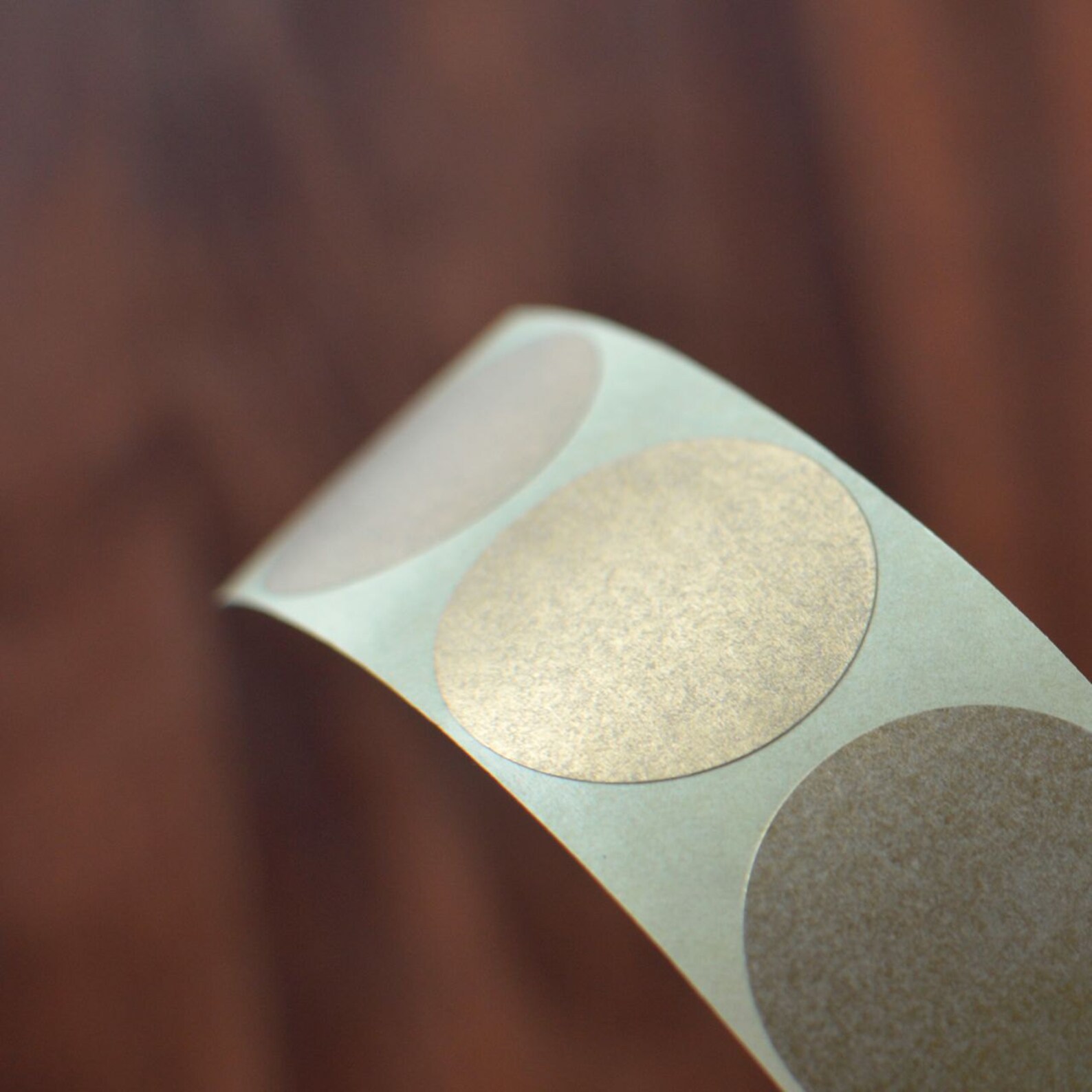 50 Golden Paper Round Stickers Circle Letter Label Small - Etsy