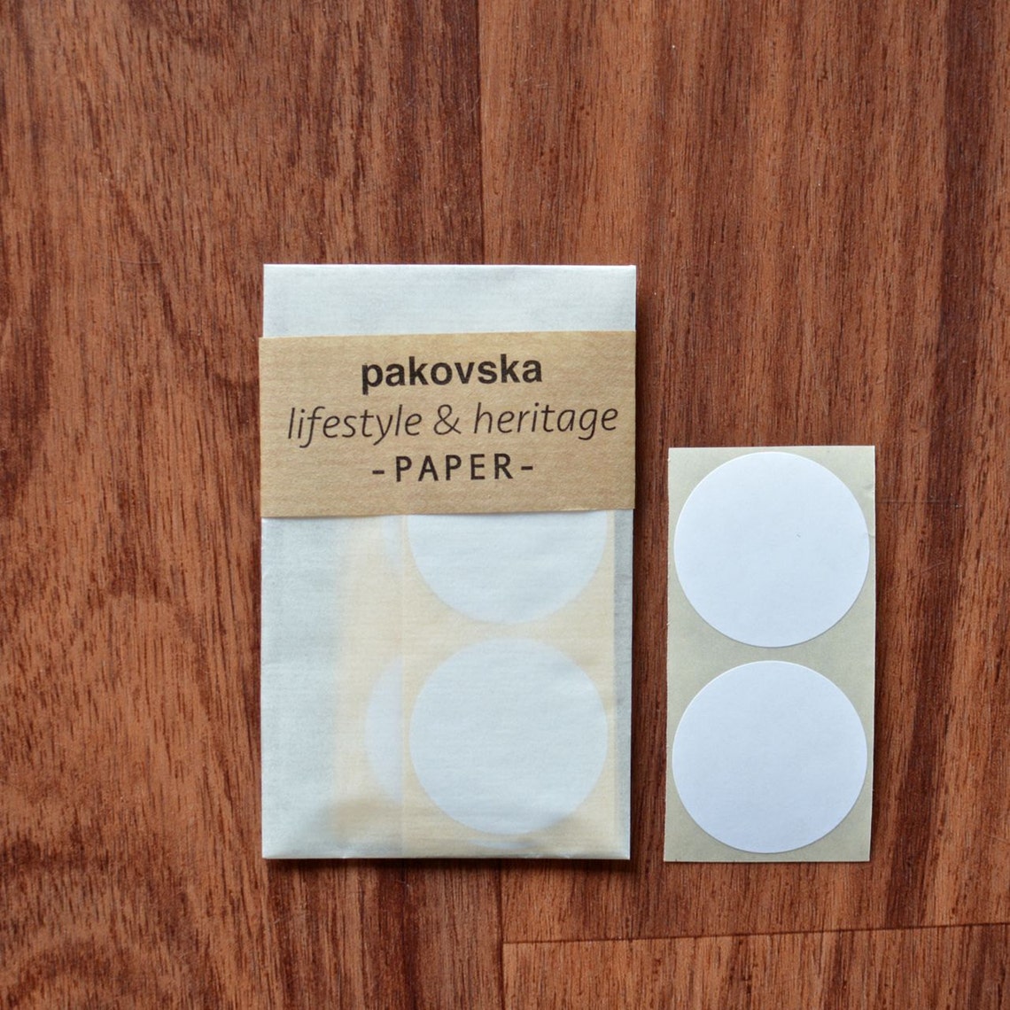 50 White Paper Circle Stickers Round Shaped Label Medium Etsy