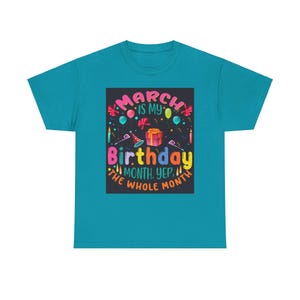 「3月は私の誕生日月」お祝いTシャツ